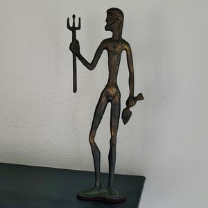 Bronze Poseidon God of the Sea Sculpture